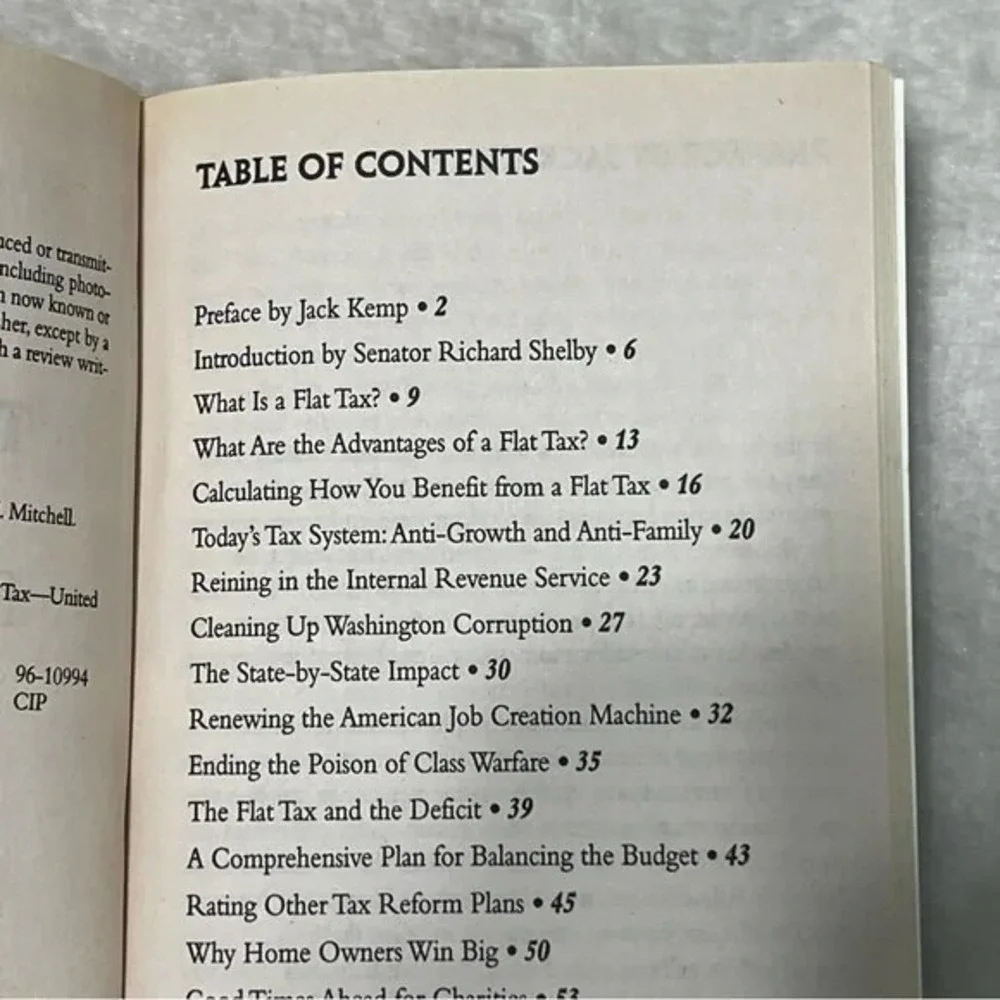 The Flat Tax Freedom Fairness Jobs and Growth Daniel Mitchell Paperback Book